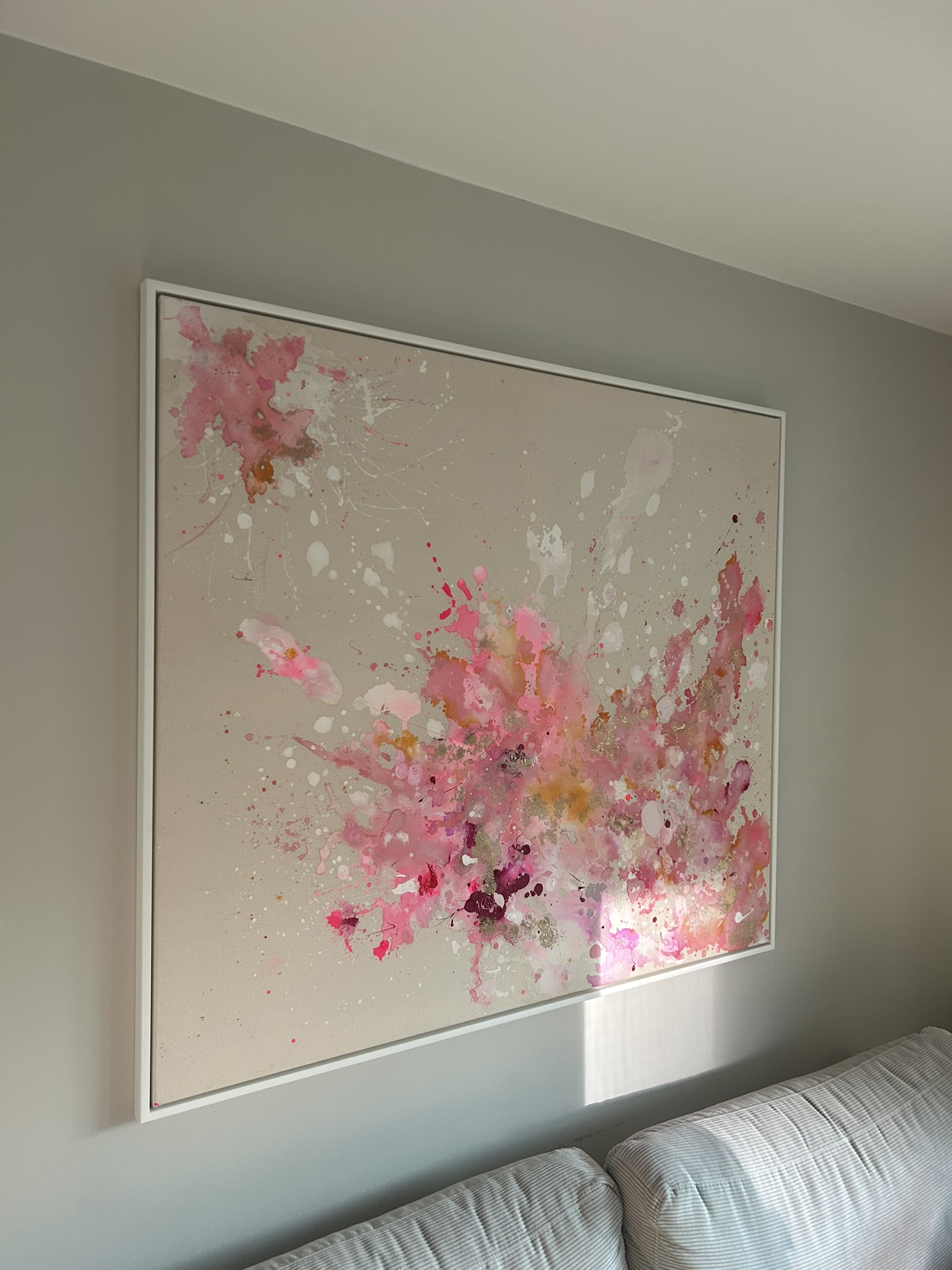 Pure, 2025, Acryl und Gold auf roher Baumwollleinwand, Ansicht 16